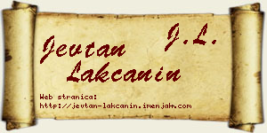 Jevtan Lakčanin vizit kartica